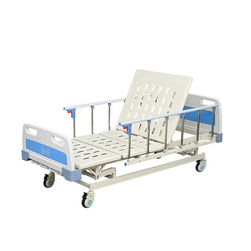 manual three function three shake nursing bed lifting medical paralyzed patient elderly care bed hospital nursing home bed