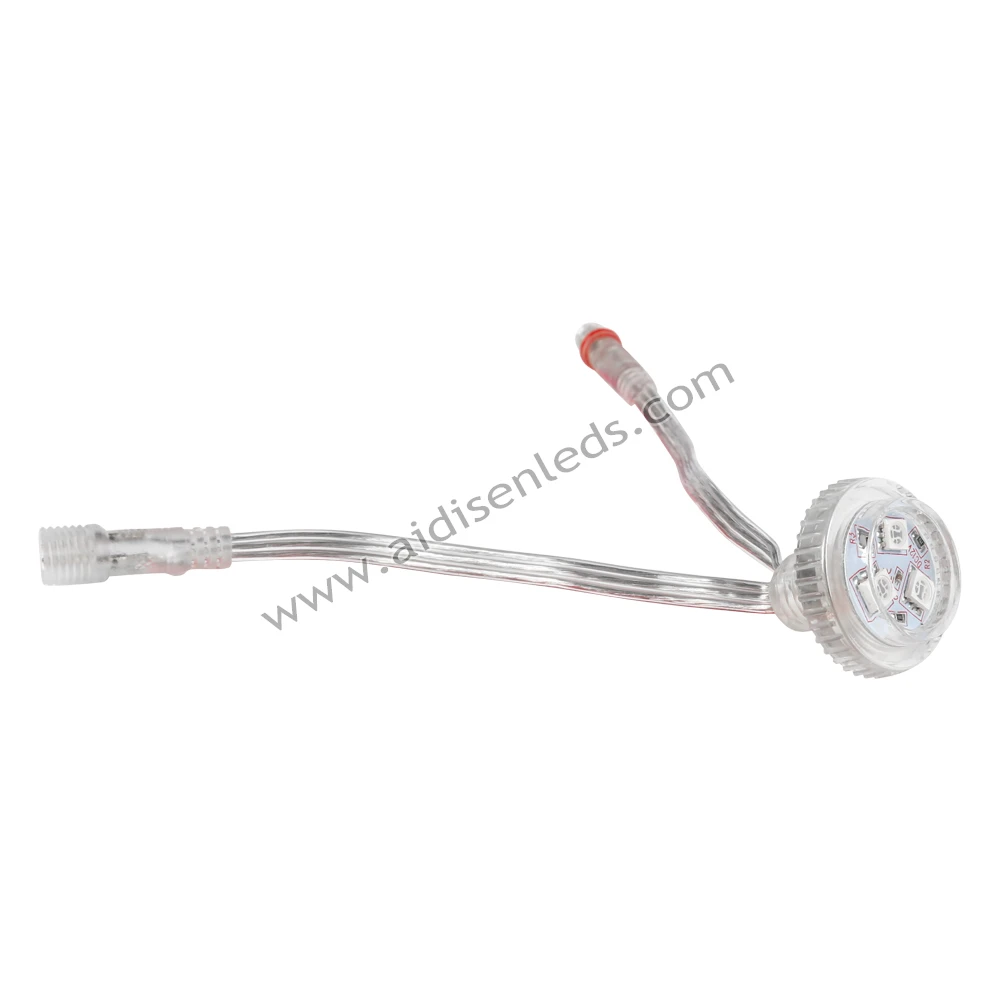 Outdoor Commercial LED Pixel Light 30mm WS2811 RGB Pixel Landscape Lighting Auto CAD Layout IP20 IP68 Changeable Emitting Color