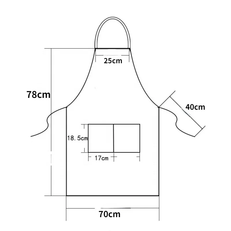 New fashion canvas kitchen apron ladies men chef work apron barbecue restaurant bar store cafe beauty nail studio uniform