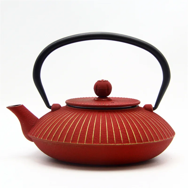 Cast Iron Teapot, Japanese Tetsubin Cast Iron Teapot for Stovetop Safe Tea Kettle pot with Stainless Steel Tea Infuser