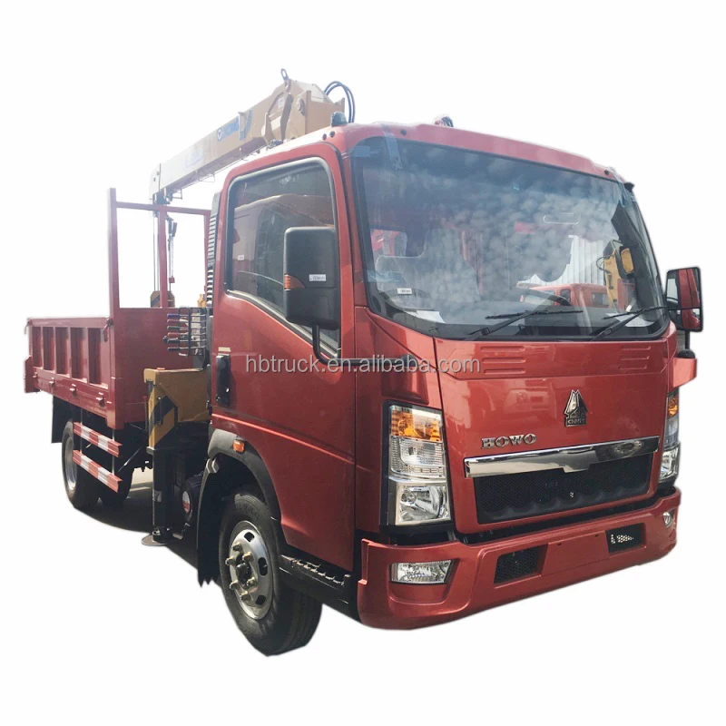 sinotruk howo 3 ton boom lift hydraulic 2 ton telescopic manipulator 3 ton light crane trucks