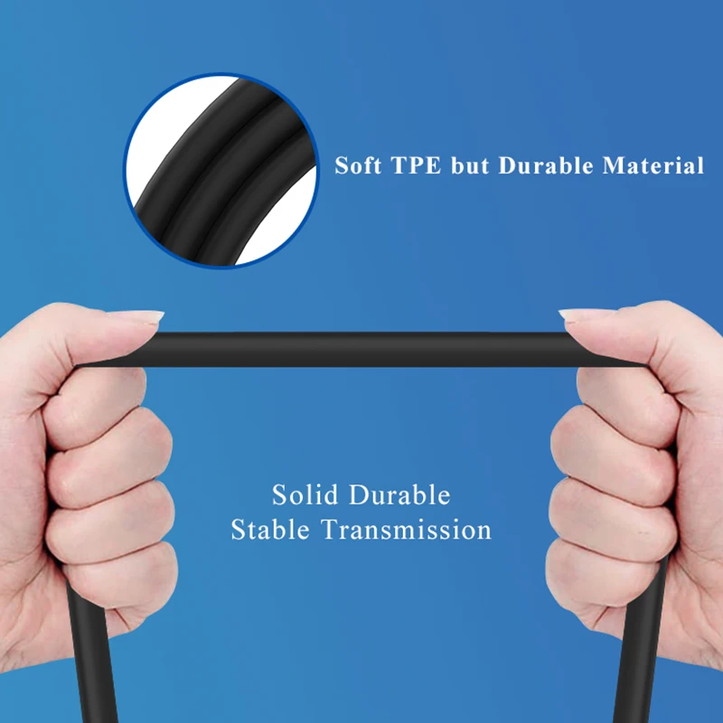 Manufacturer USB Charging Cable TPE case Metal Housing Micro Type C Cable For phone and ipad