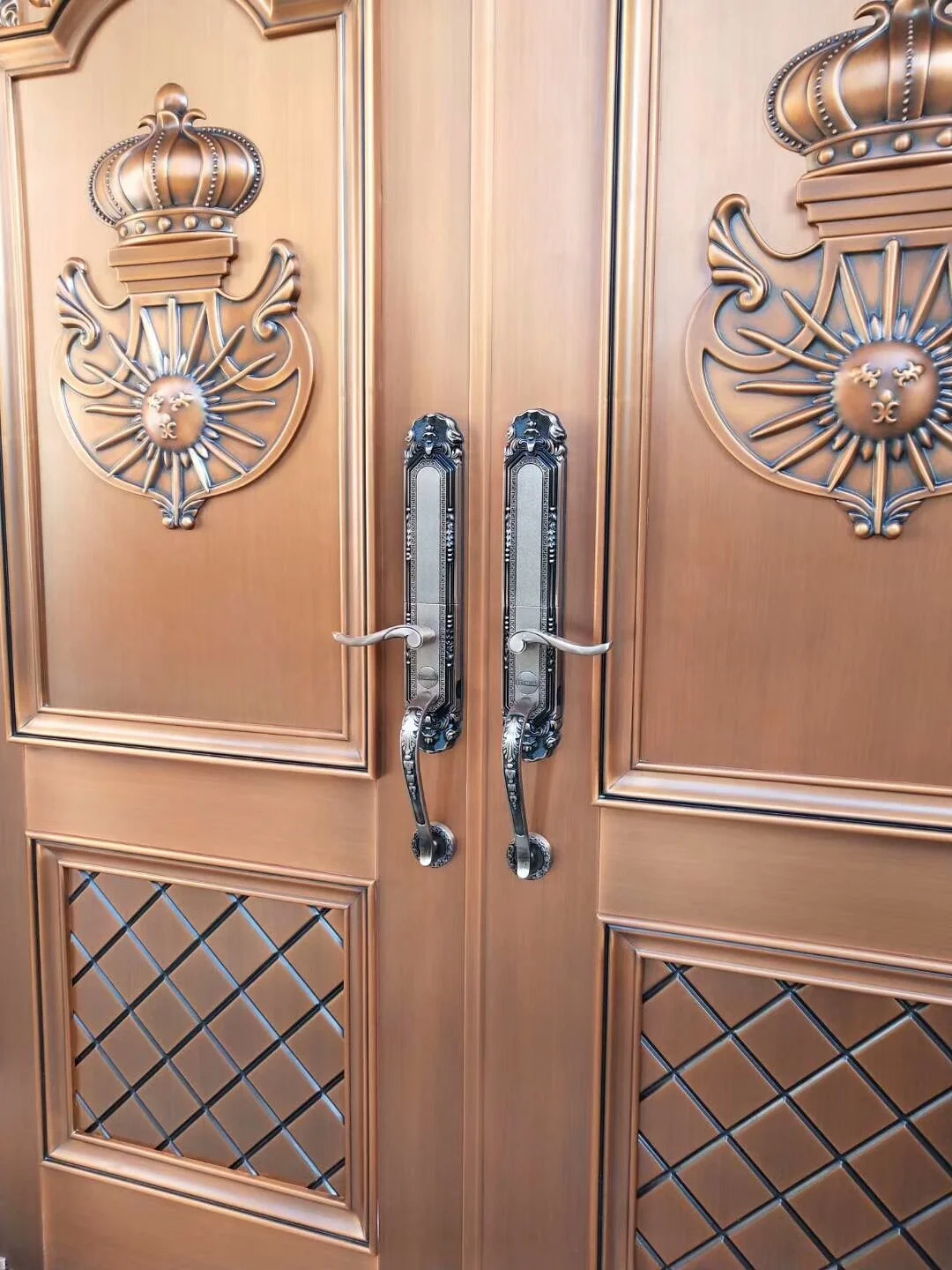Luxury copper material high quality latest house main gate designs