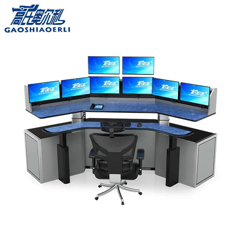 
Smart Command Center Control Room Height Adjustable Consoles 