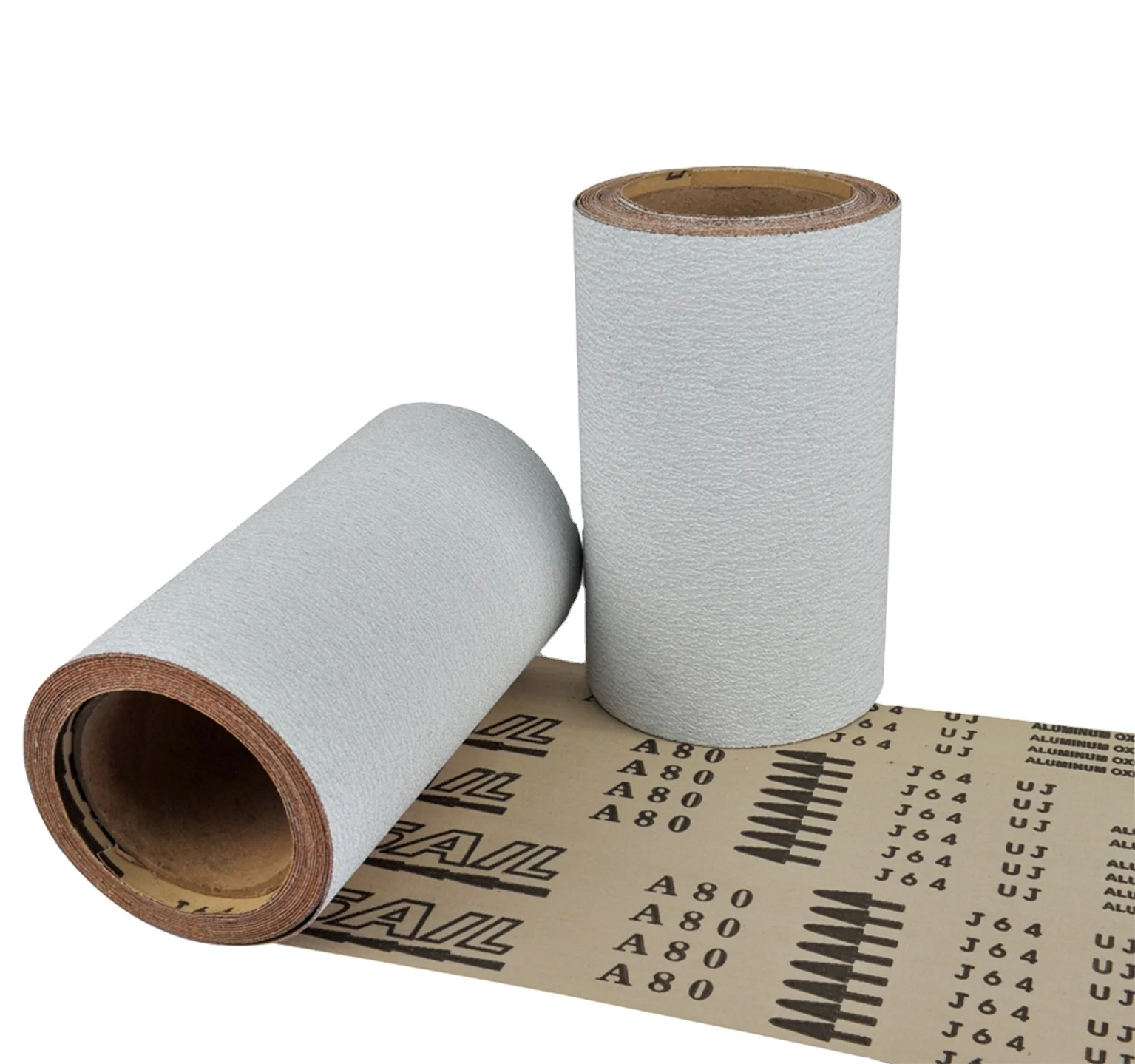 Aluminum oxide abrasive sanding soft cloth roll J64D