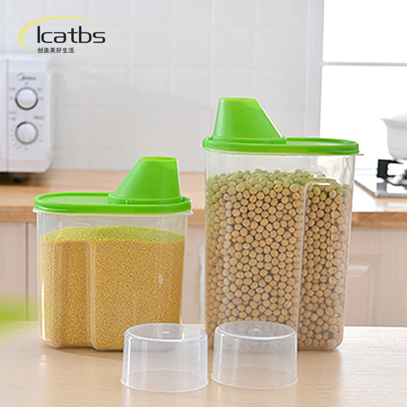 
household plastic cereal storage dry food container storage/grain storage box 