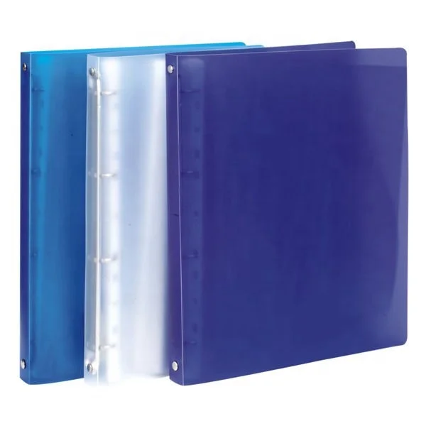 PP ring binder PP clip file folder 2 holes PP binder file folder with customized size