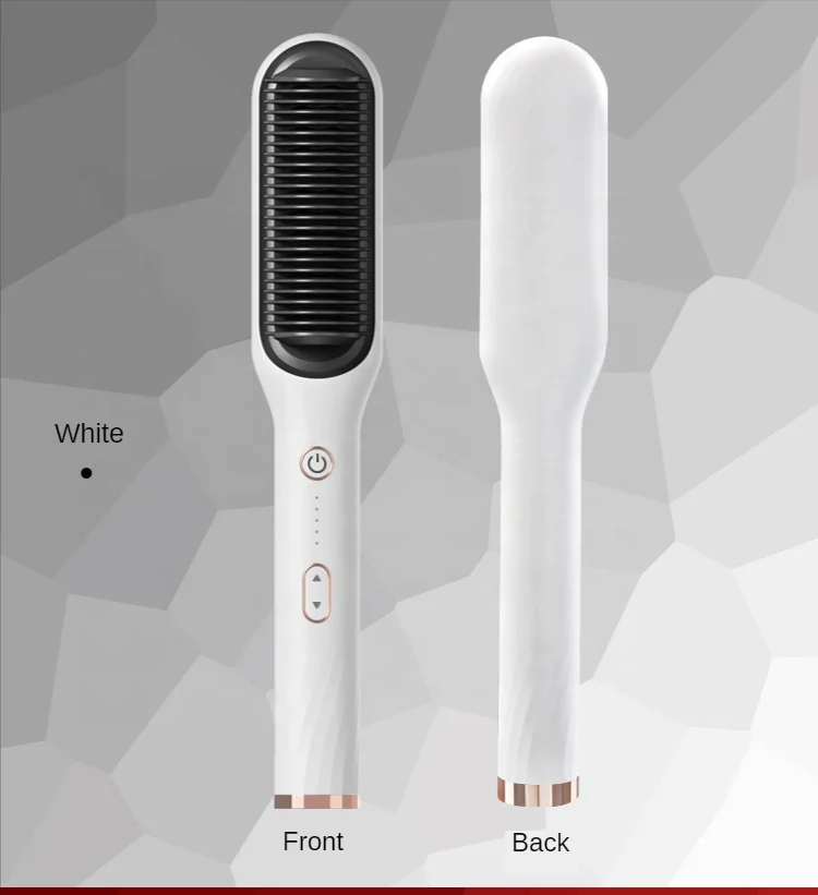 High Quality High Heat Styler Ceramic Comb Hair Brush Straightener With Negative Ion