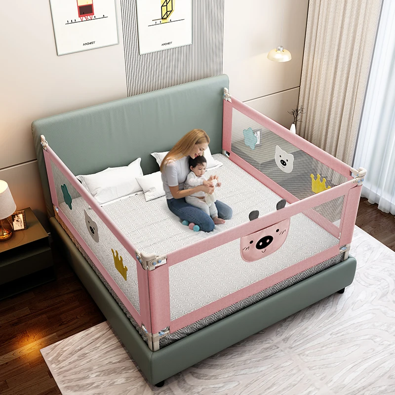 Baby Safety Products Foldable Bed Fence Baby Playpen Crib Safety Rail For Children Baby Bed Rail Barrier