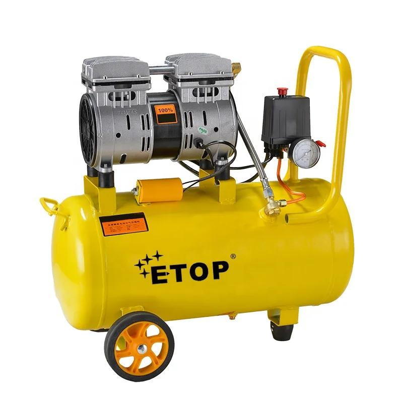 Высококачественный безмасляный воздушный компрессор ETOP 30 л