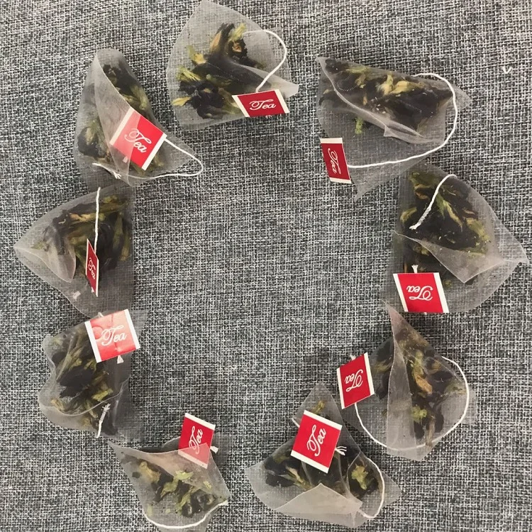 
4004 Wholesale 100% Natural Herbal Tea Pyramid Butterfly Pea Tea Bag 