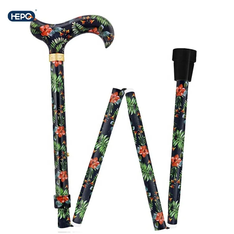 LQX High Quality low price medical Wholesale Aluminum Rehabilitation Canes Adjustable Collapsible Telescopic Folding Cane