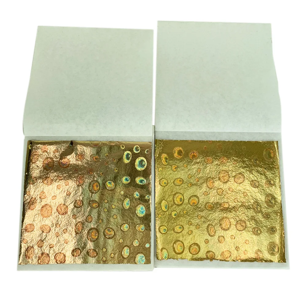 High Quality 9cm Taiwan Gold Foil Decoration Top Nail Art Crystal Mud Multi-Color Gold Foil Paper Bar Mitzvah Factory Direct