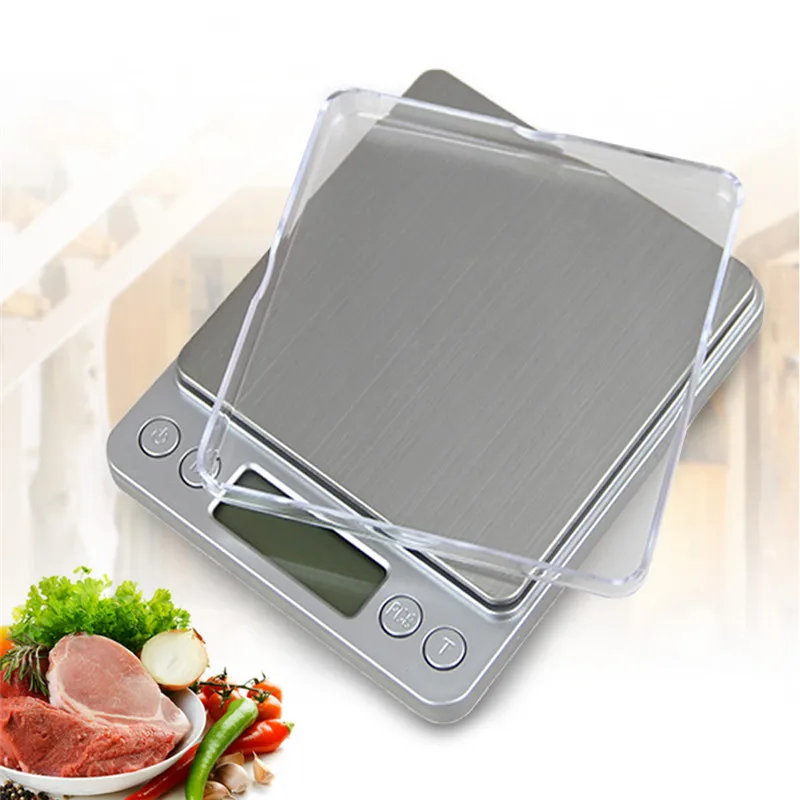 3000gx0.1g Digital Kitchen Scale Mini Pocket Stainless Steel accurate Jewelry Electronic Balance Weight Gold Grams