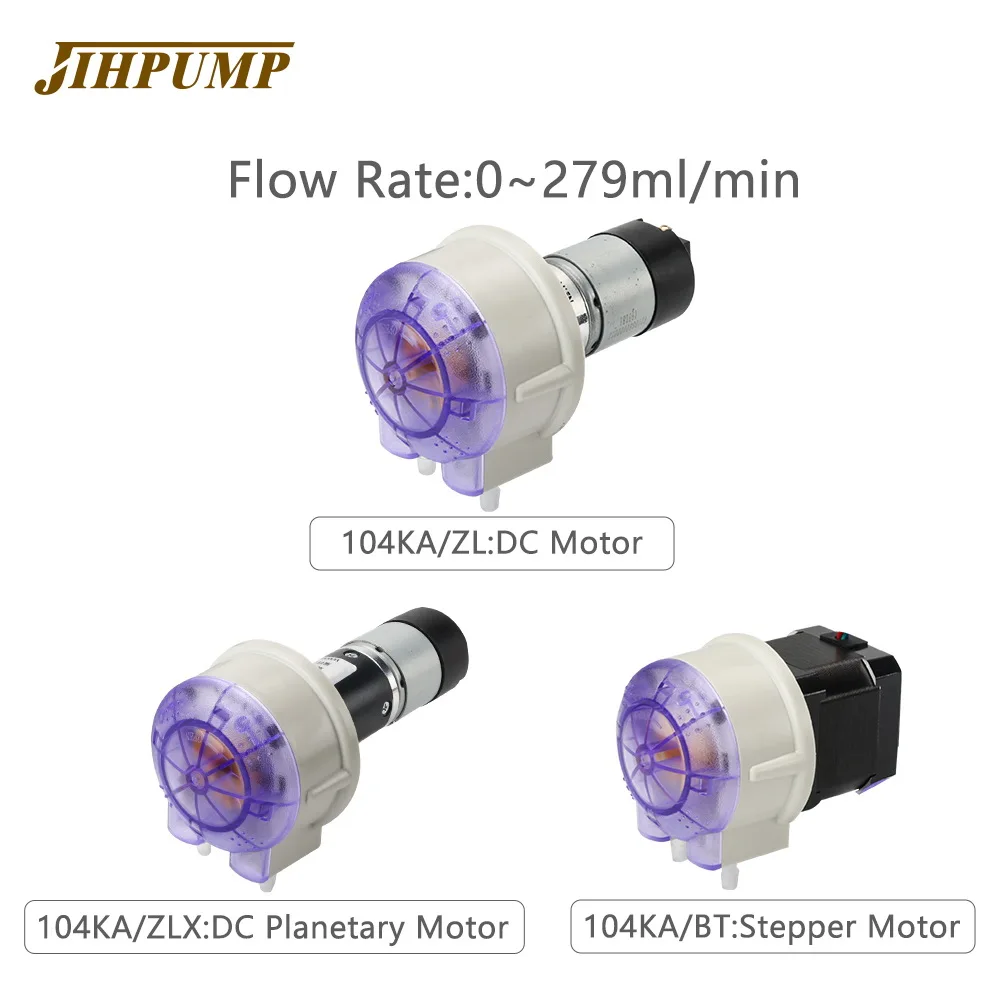 Jihpump 104KA 24V DC шаговые двигатели Микро перистальтический насос с 270 мл/мин. для грузовой автомобиль перевозки химических жидкостей при отказе от пищевой насосно-компрессорных труб