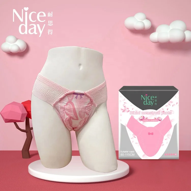 Good fit bikini disposable menstrual pants Leak guard Period Pants Incontinence underwear for Women