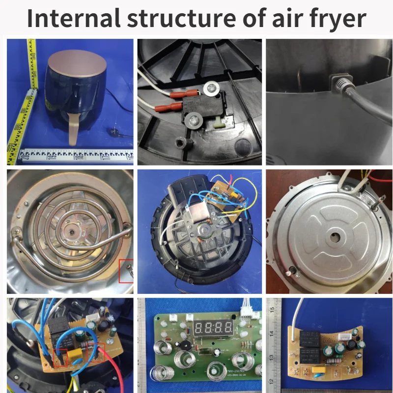 In Stock 2021 Digital 4.5L 5L 8L Electric Cooker Deep Oven Video Silver Crest Air Fryer 6L