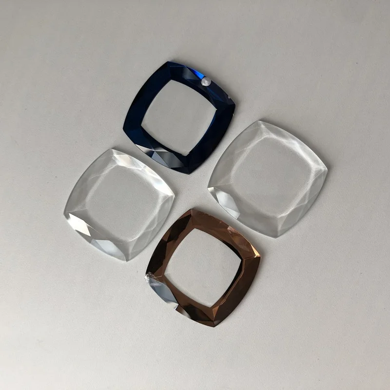 CNC Grilling Optical Step Edges for Led Light Cover Tempered Glass Solid Curve Design Factory Manufacturer Wall Light Decoration