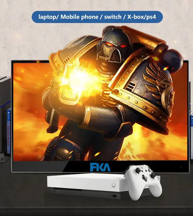
Portable Monitor 10 point Capacitive Touch Gaming Monitor PS3/PS4/X box/Switch/PC/Mobil Game 