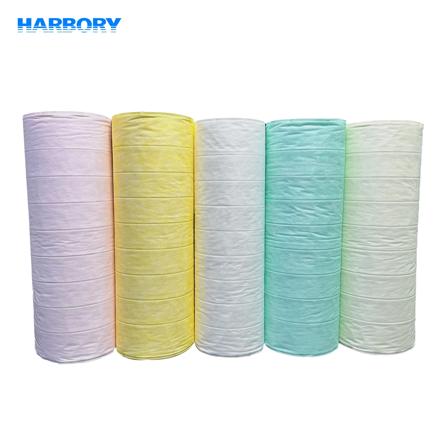 Professional M5 M6 F7 F8 F9 High Dust Loading Medium Bag Filter Media PP Panel Air Filter Roll