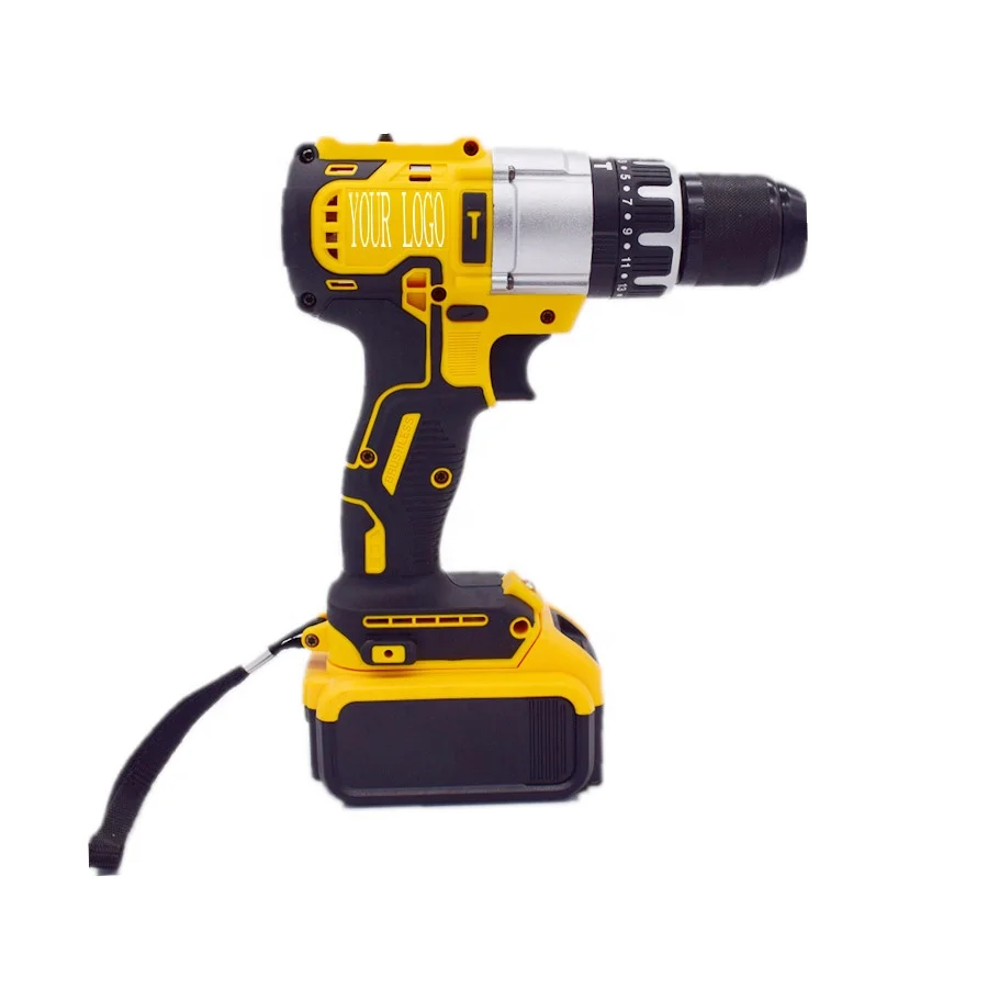 21V high torque electric cordless lithium-ion battery handheld power drill tools with impact function