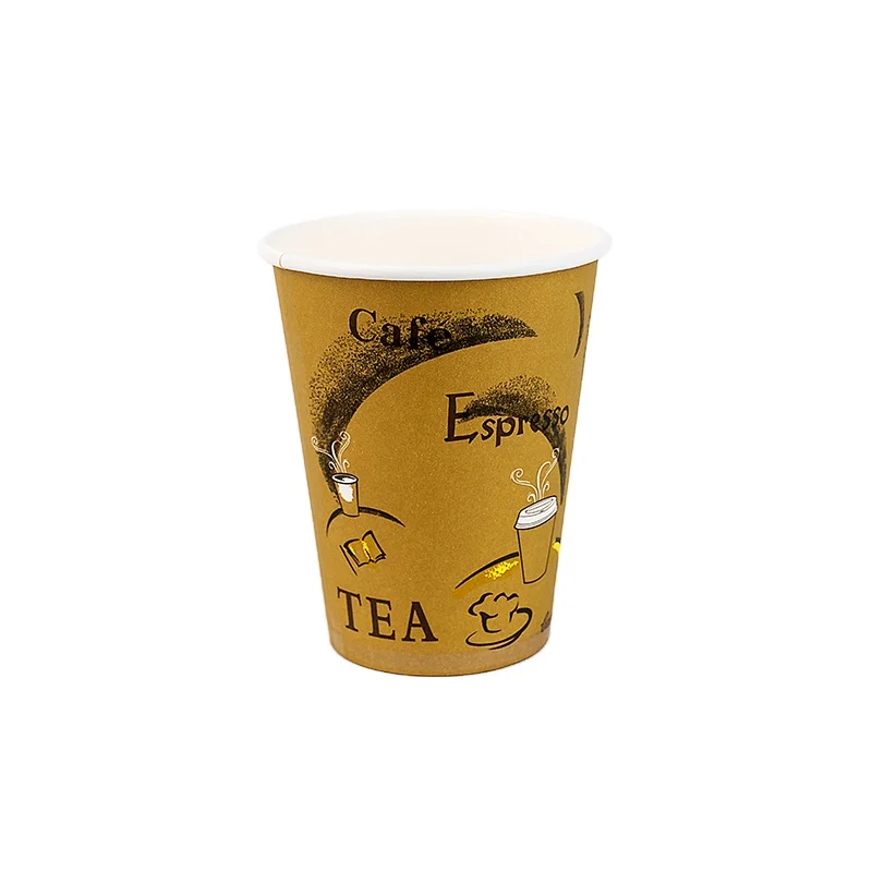 Food grade 8oz paper cup price design customized disposable manufacturer various size hot cocoa cups coffee single wall cup