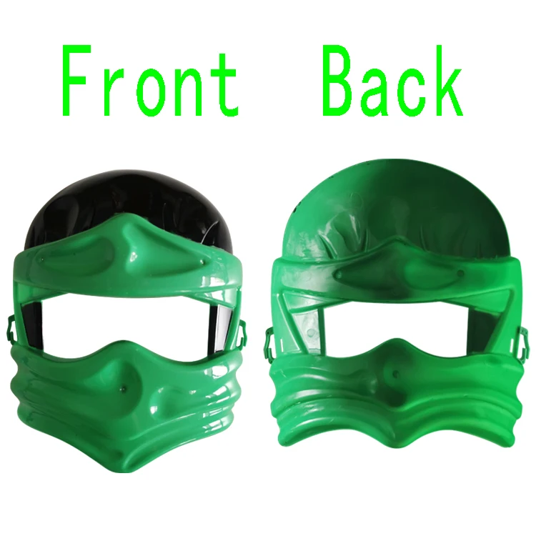 ninja mask Halloween Party Props Plastic mask for children  Ninja knife nunchaku  weapon toys set for kids