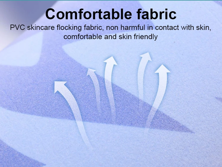 portable Blue air flight head rest inflatable neck pillow neck pillow lumbar support medical polyester travel pillow