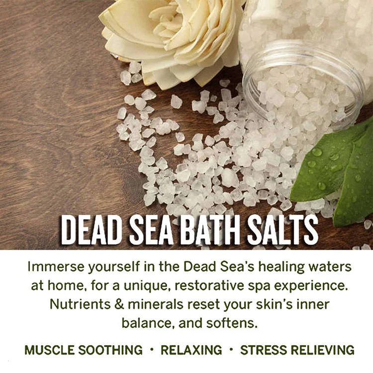 Factory Private Label Lavender Essential Oil Dried Lavender Buds Epsom Salt Dead Sea Salt Bag Package Bath Salt