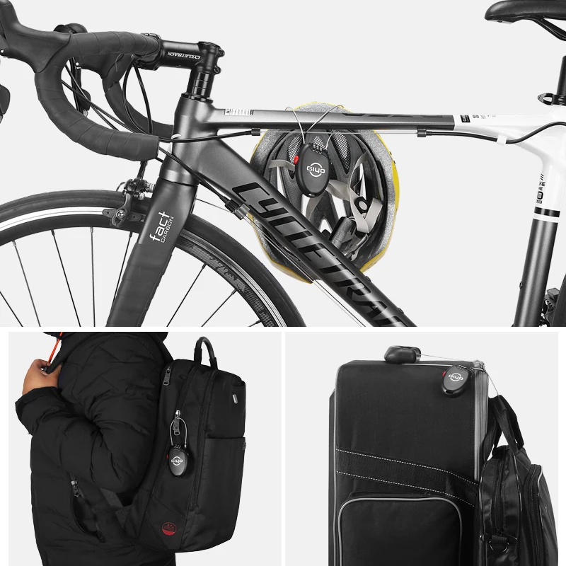 Велосипедный замок, многофункциональный стальной проводной мини-замок с паролем для велосипеда, защита от кражи, замок для шлема, сумки