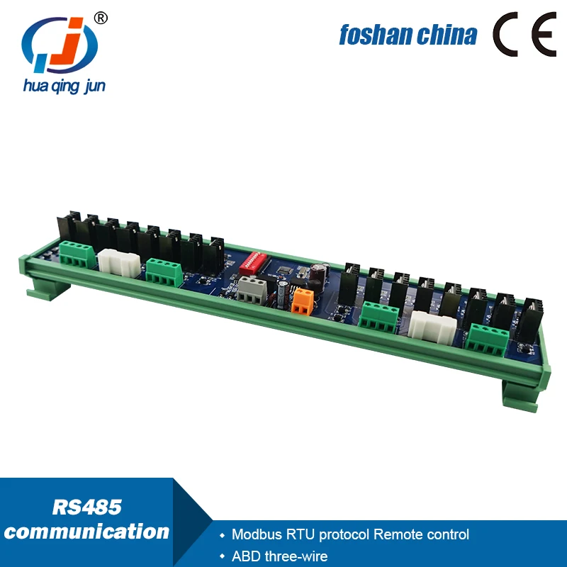 16-Channel RS485 Communication Expansion PLC DC Amplifier Board Modbus Protocol 485 Data Collector With Timeout Detection