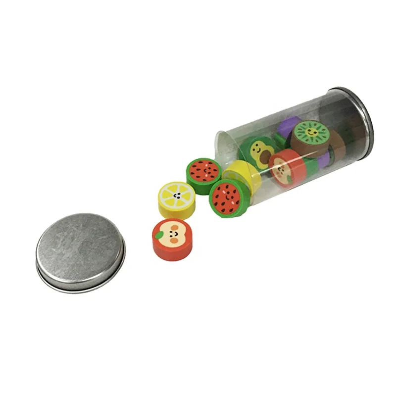 2024 New Products Good Price Stationery Sets Custom Logo Rubber Eraser For Kids Gift Kawaii Pencil Erasers Set