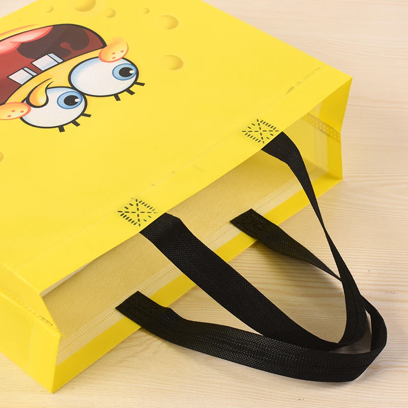 High quality manufacturer cartoon anime cheap ultrasonic eco-friendly non woven shopping tote bag with logo
