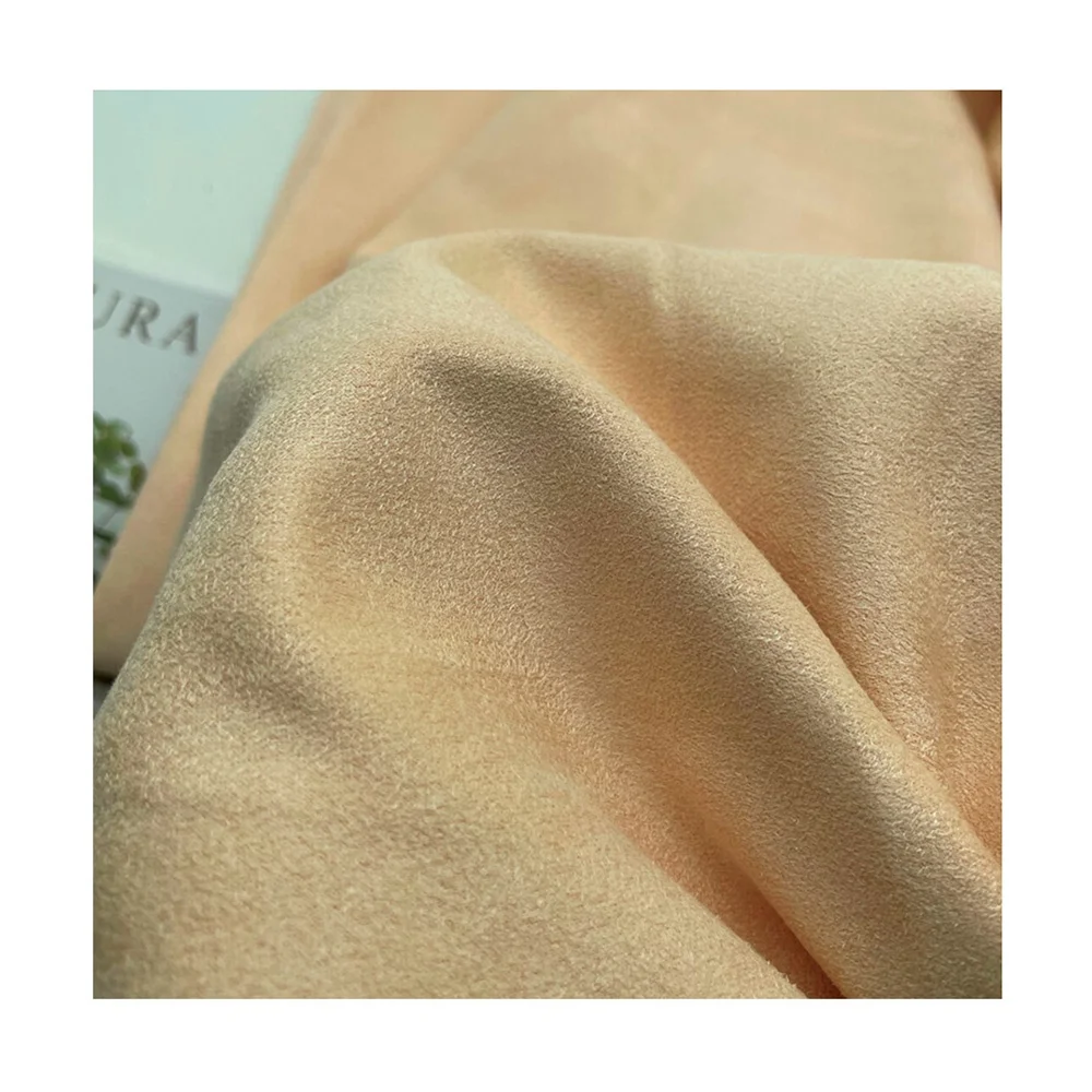 High Quality 4 way Stretch Double Side Suede Fabric knitting For Clothing Shoes Packing Box