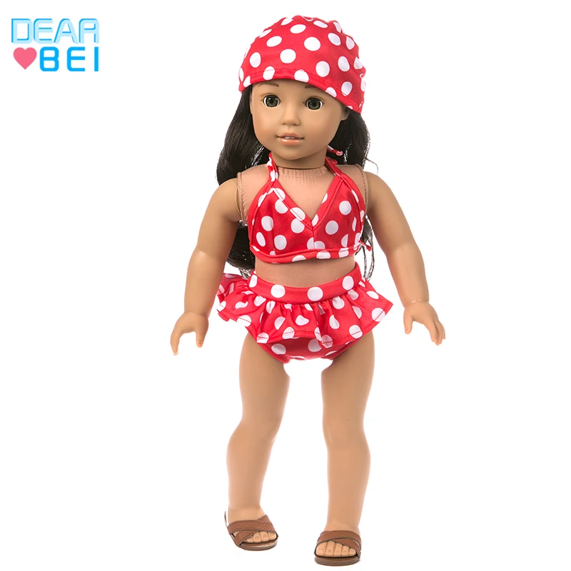 New Doll Swimsuit Fit 18 Inch American 43cm Baby Doll Clothes Accessories, The Best Christmas Gift For Children