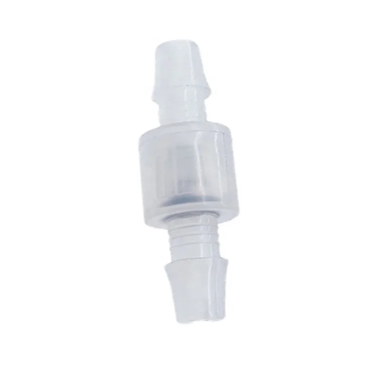 1/4 Inch 6mm PVDF Chemical Wear Resistant Plastic Ball Check Valve