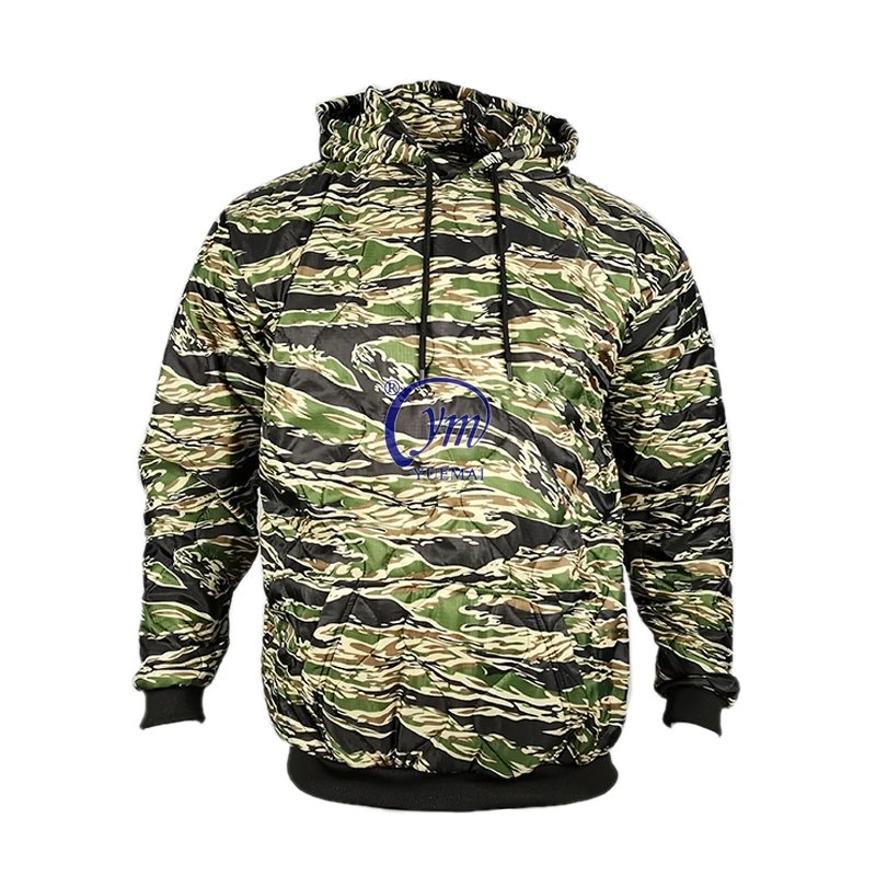 Hot Selling Camouflage Tactical Military Style Hoodie Woobie Jacket Tiger Stripe