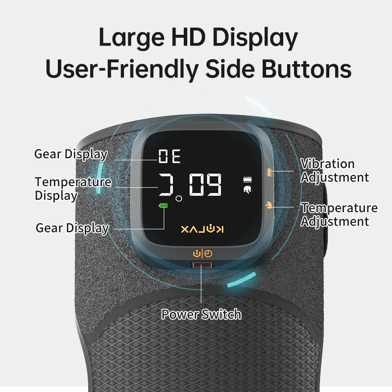 Infrared Graphene Heat Vibration Thermal Knee Massager Electric Leg Joint Heating Knee Massager With Heat Air Compression