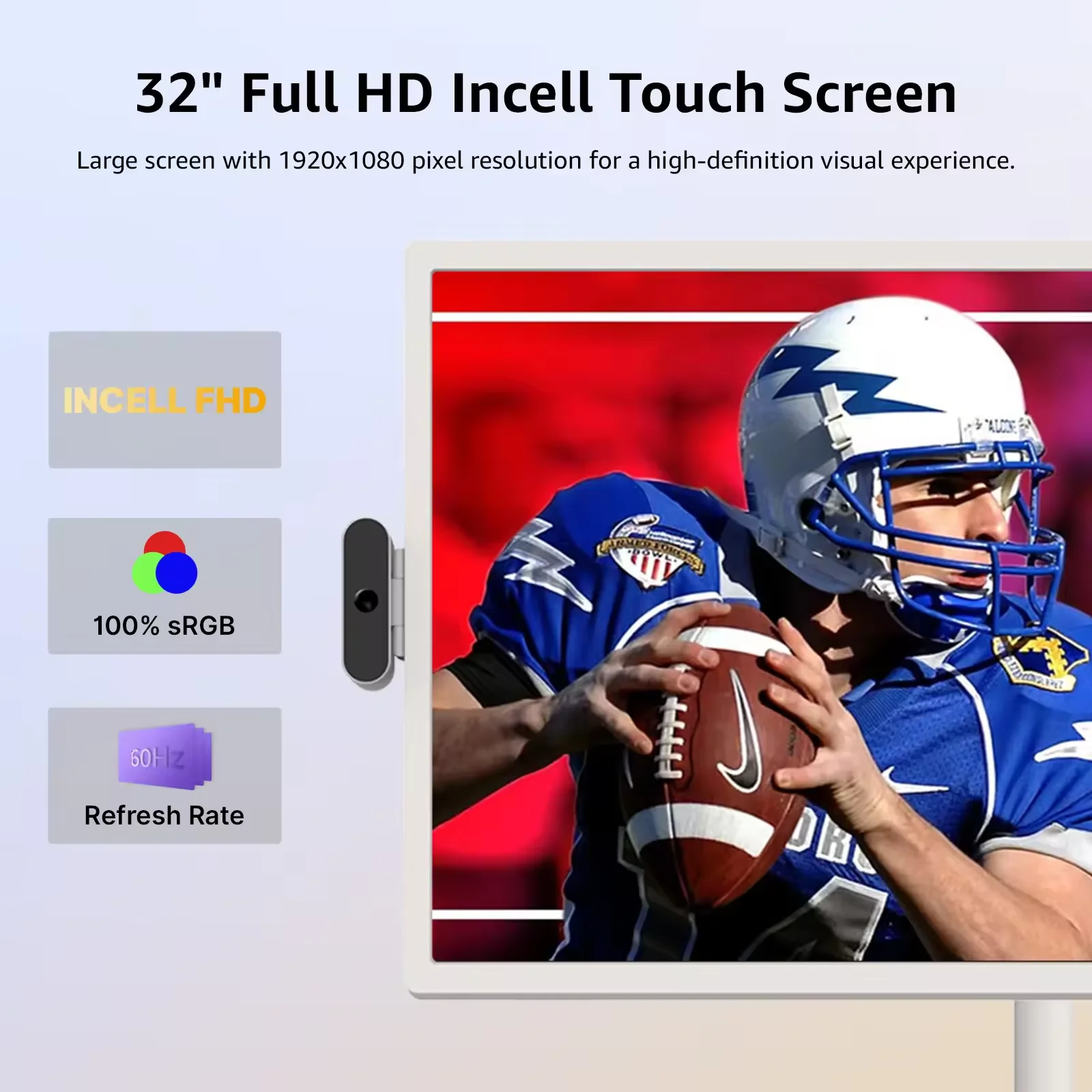 32 Inch  Movable TV Home Entertainment FHD LCD Wireless Touch Screen RK3399 Monitor Android Tablet Android 12 OS
