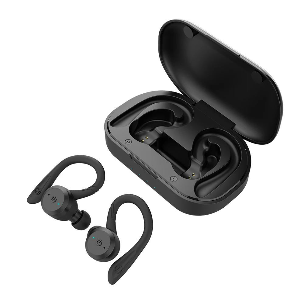 Shenzhen Kinlan Newest Wireless Bluetooth Sports Earhook Headphones True Wireless Bluetooth Earbuds Tws Earphones