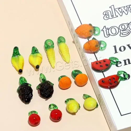DIY cute Fruit Lampwork jewelry Pendants different styles for choice more colors for choice 1605286