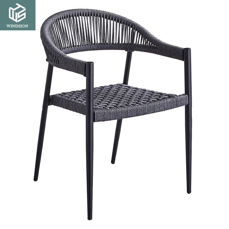 WINDSION Customized Special Waterproof Kuka Garden Outdoor Aluminum Woven Rope Chair