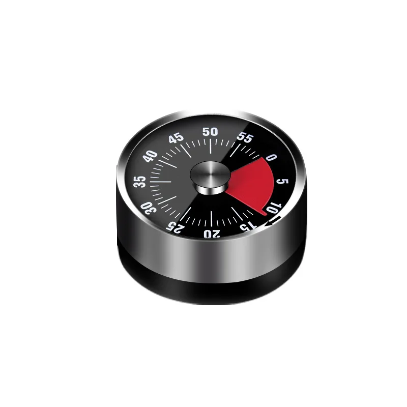 2855 Stainless Steel Timer Kitchen Mechanical Countdown Timer with Magnet Baking Alarm Clock