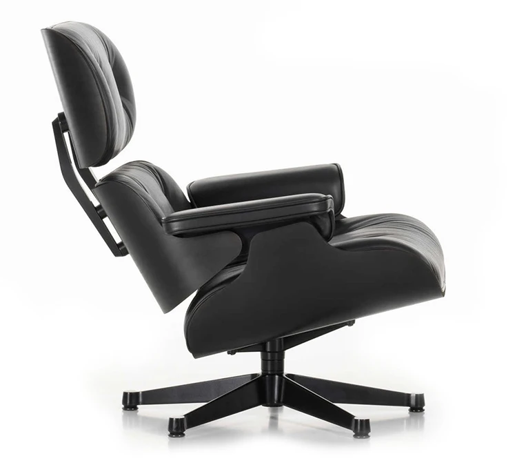Genuine leather lounge chair  with ottoman new design chair