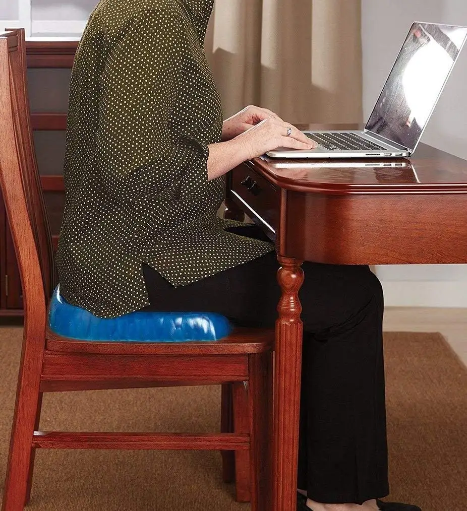 High Quality Office Cooling Gel silicone  Honeycomb Car Seat Cushion  with Out Cover Removable cooling gel car seat cushion