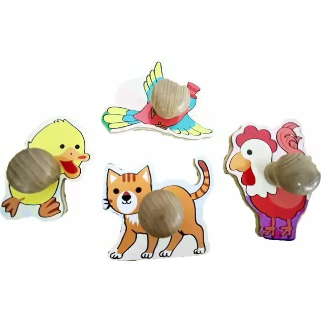 Parent-Child Board Games Custom Wooden Jigsaw Puzzle Educational Toys For Kids