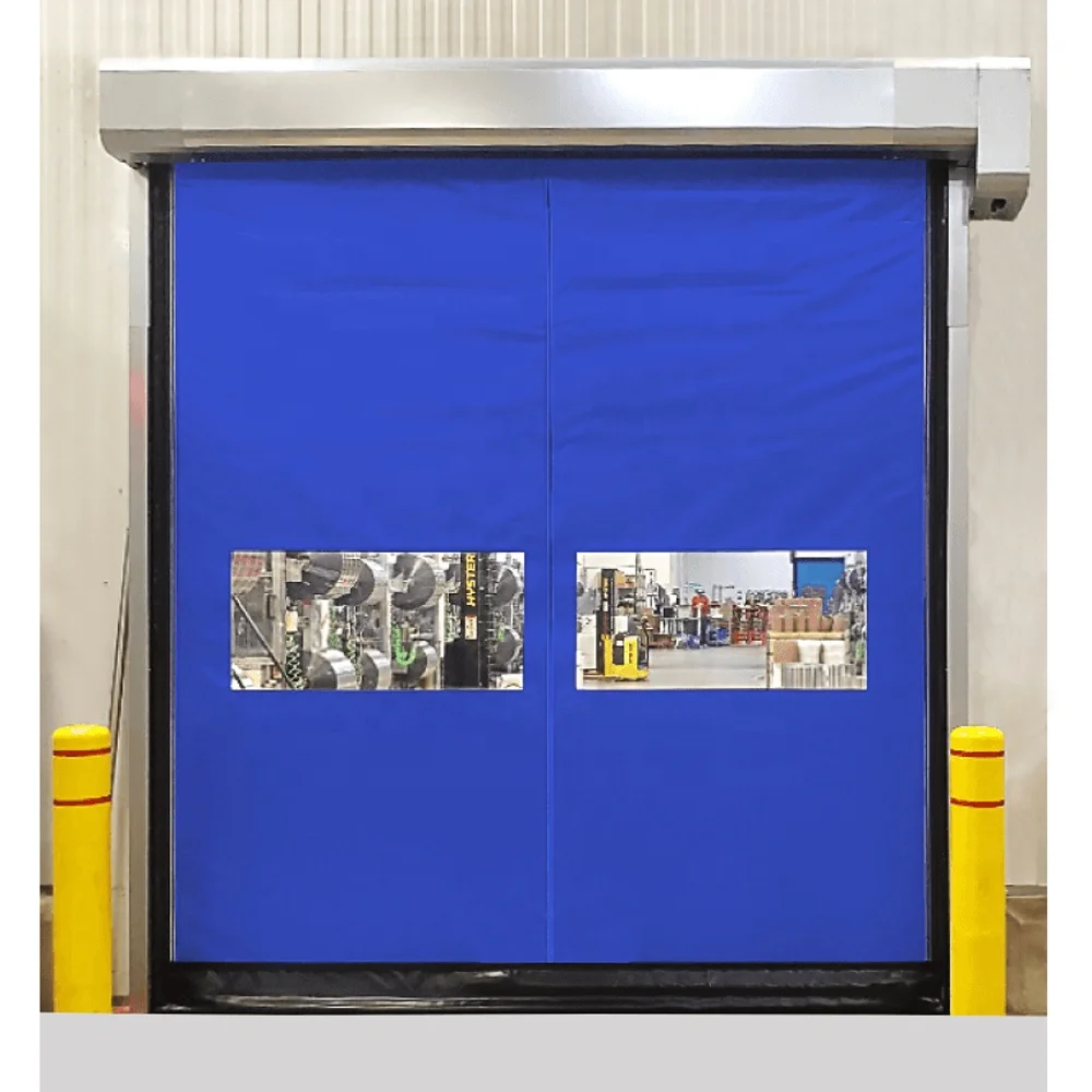 Industrial PVC High Speed Roll up Door Warehouse Plastic Fast Roller Shutter Doors CE Certified Rapid Rolling Top Door Cheap