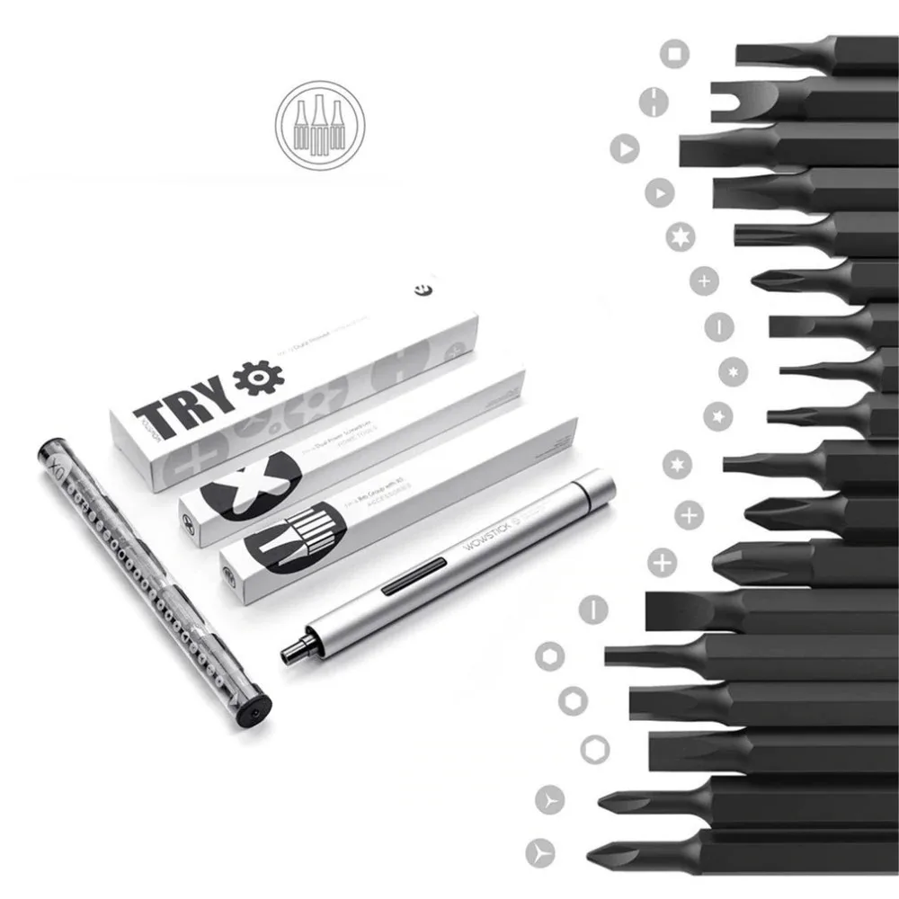 New Design Xiaomi Wow-stick TRY Electric Screwdriver Power Tool Mini Drill Automatic Handheld Screwdriver