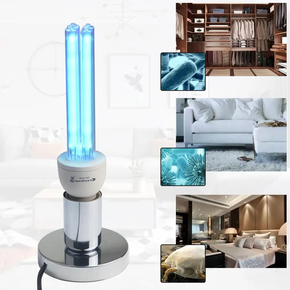 UVC quartz lamp for disinfection Home UV lamp sterilizatin 220V 110V germicidal light E27 bathroom UVC lamp