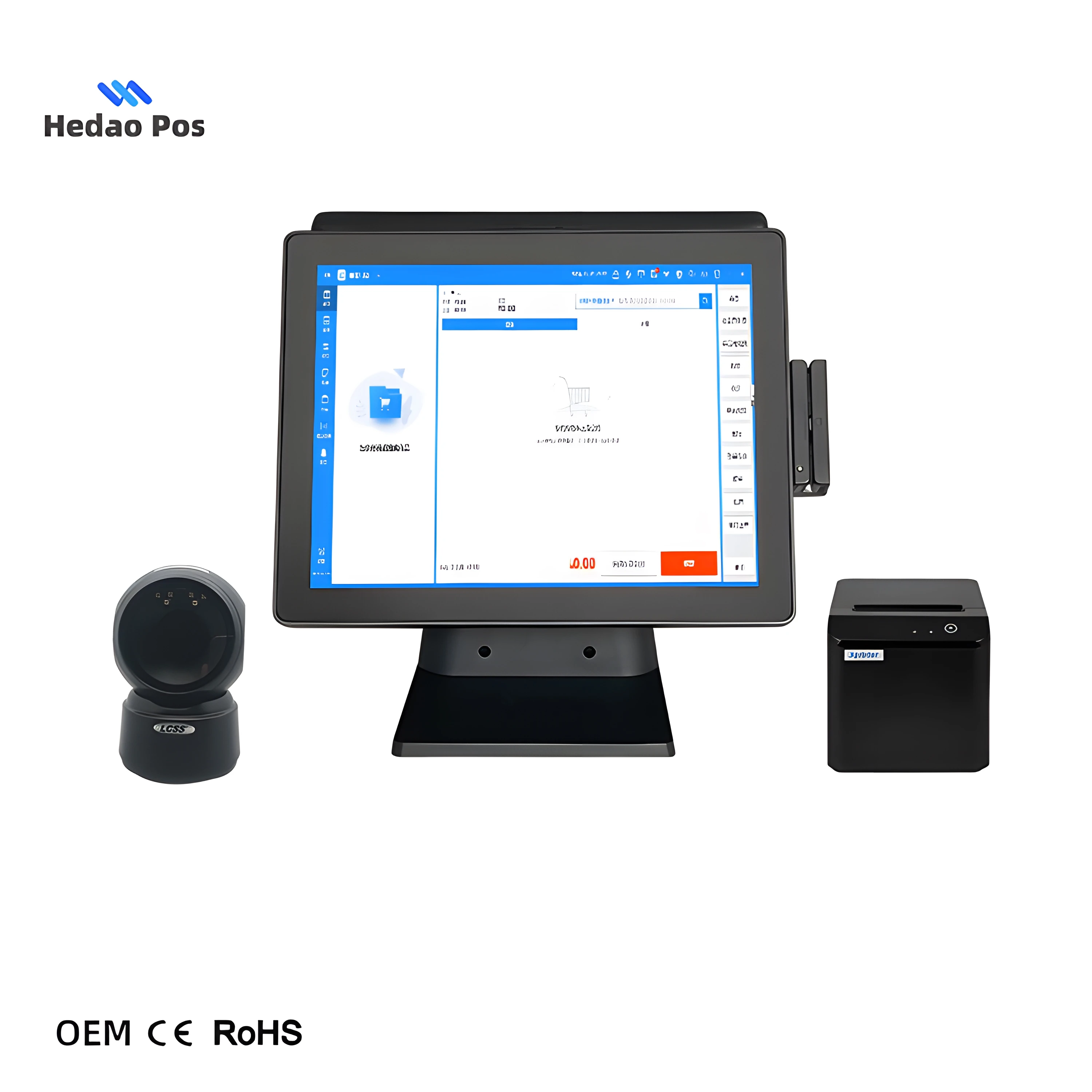 Новый продукт идеи 15 6 дюймов двойной экран складной pos-system другие pos Pos System супермаркет